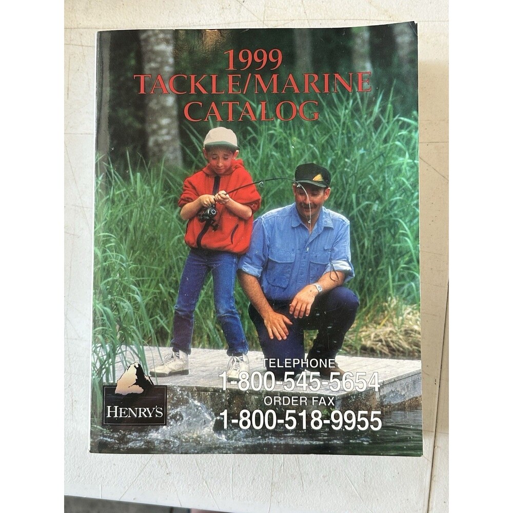 1999 Henry’s Tackle Marine Catalog Fishing Shimano Fenwick Gamakatsu 984 Pages